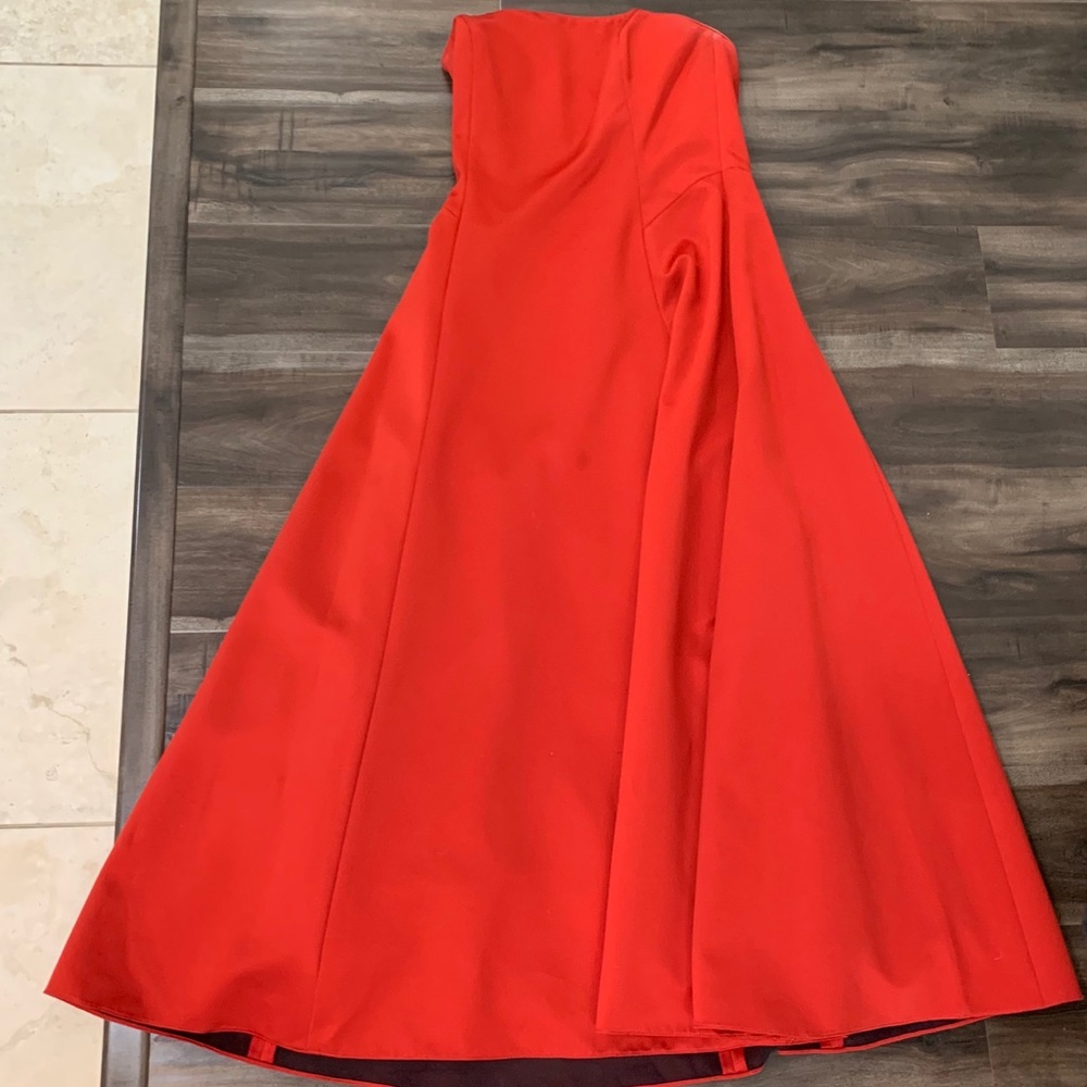 Abs Allen Schwartz Satin Gown Princess Stunner Gem